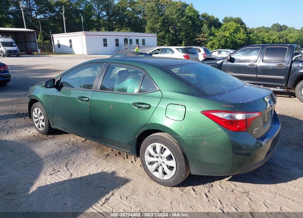 2016 TOYOTA COROLLA LE VIN: 2T1BURHE8GC579501
