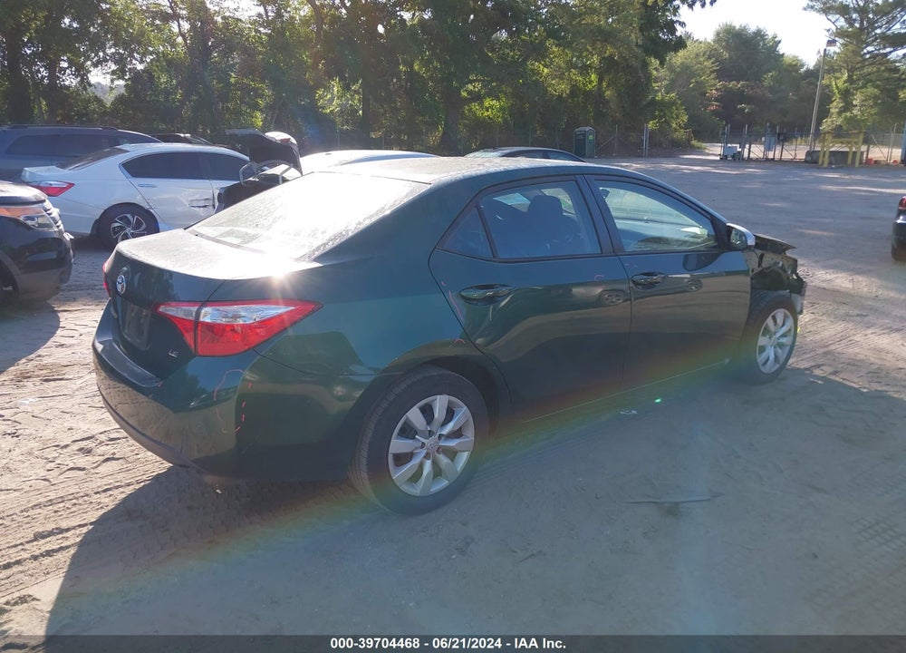 2016 TOYOTA COROLLA LE VIN: 2T1BURHE8GC579501