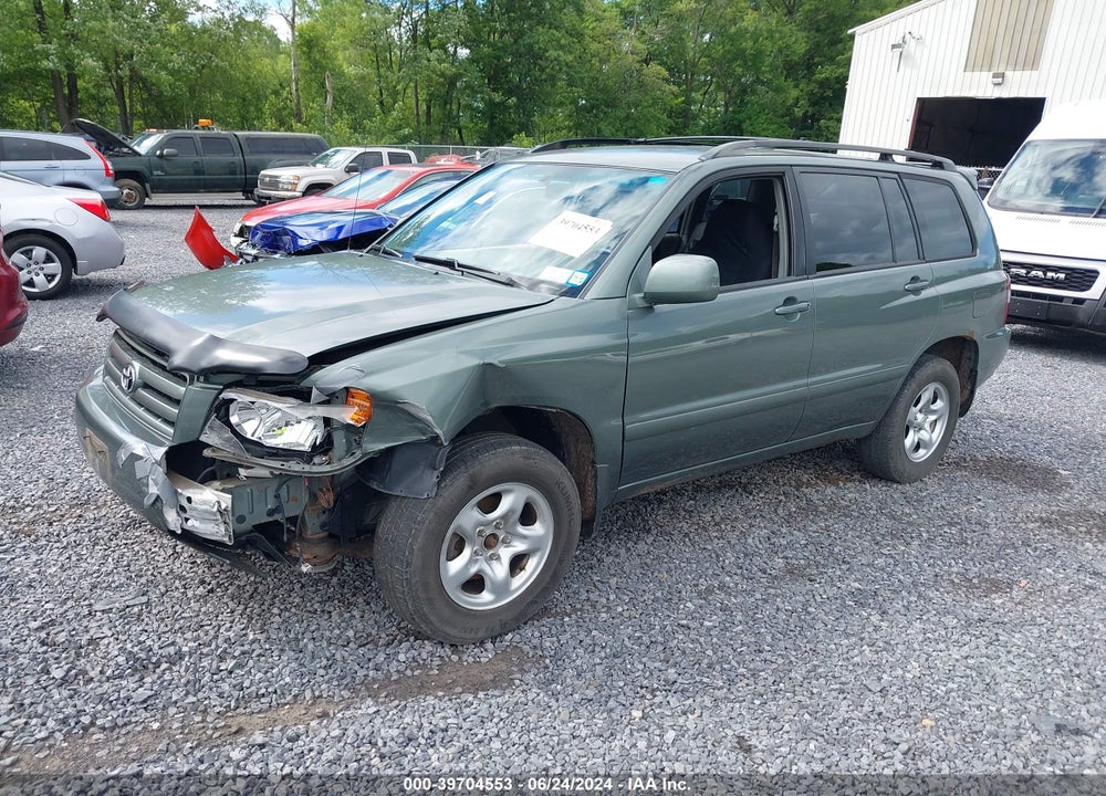 2007 TOYOTA HIGHLANDER VIN: JTEHD21AX70045964
