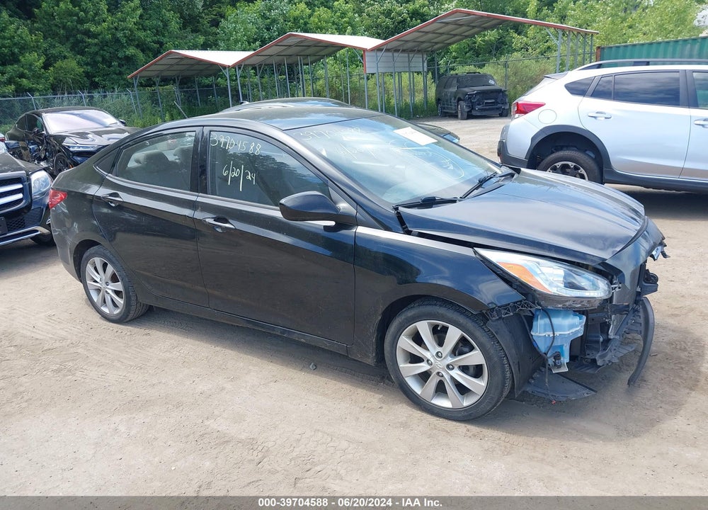 2014 HYUNDAI ACCENT GLS VIN: KMHCU4AE4EU768689