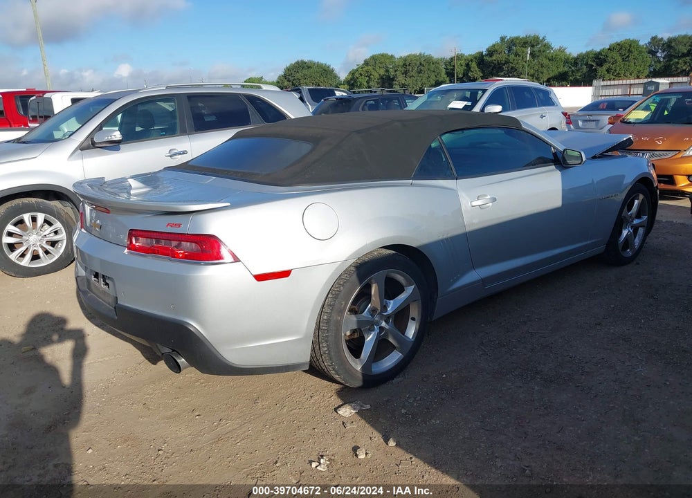 2014 CHEVROLET CAMARO 2LT VIN: 2G1FC3D37E9296597