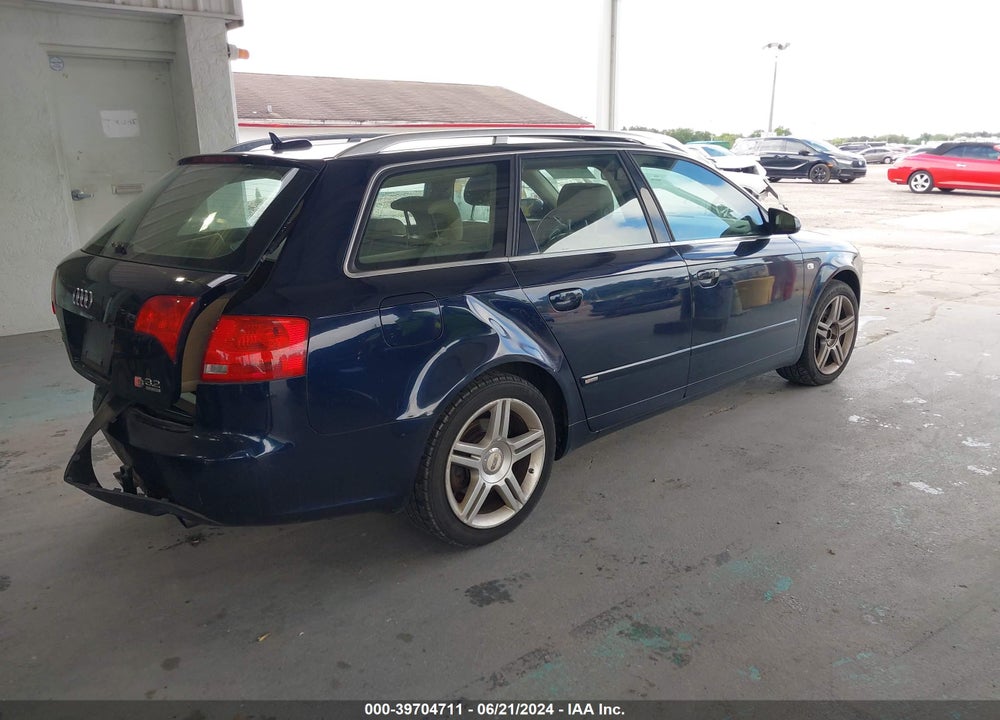 2006 AUDI A4 3.2 AVANT VIN: WAUKH78E16A163265