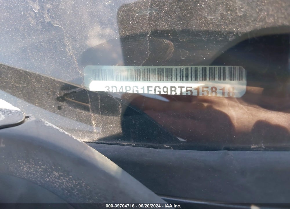 2011 DODGE JOURNEY MAINSTREET VIN: 3D4PG1FG9BT515818