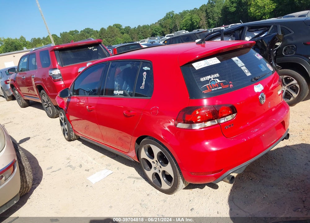 2013 VOLKSWAGEN GTI 4-DOOR VIN: WVWHD7AJ5DW117437