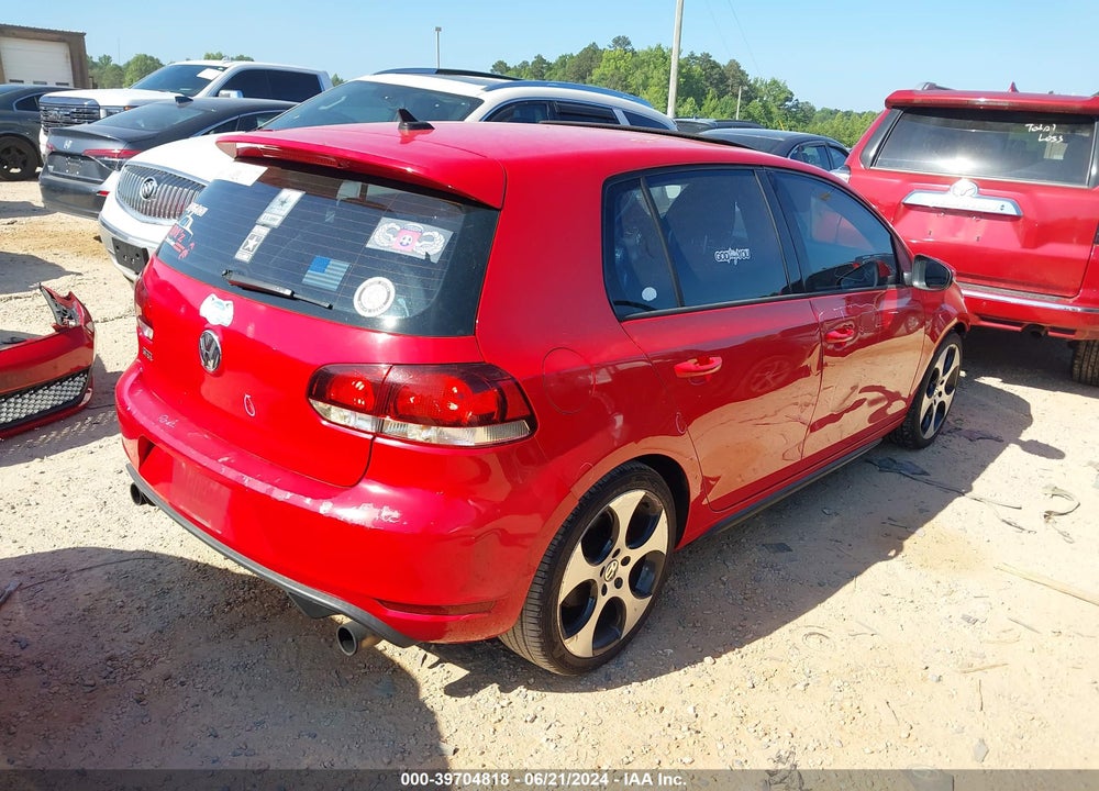 2013 VOLKSWAGEN GTI 4-DOOR VIN: WVWHD7AJ5DW117437