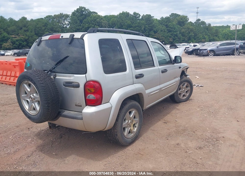 2004 JEEP LIBERTY LIMITED EDITION VIN: 1J4GK58KX4W111244