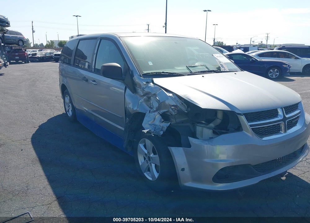 2013 DODGE GRAND CARAVAN SE VIN: 2C4RDGBG5DR654535