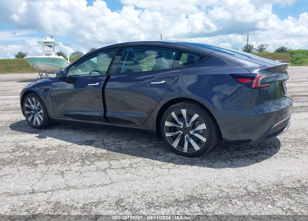 2024 TESLA MODEL 3 REAR-WHEEL DRIVE VIN: 5YJ3E1EA2RF752500