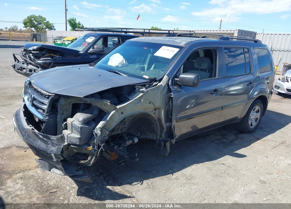 2013 HONDA PILOT LX VIN: 5FNYF4H28DB062168