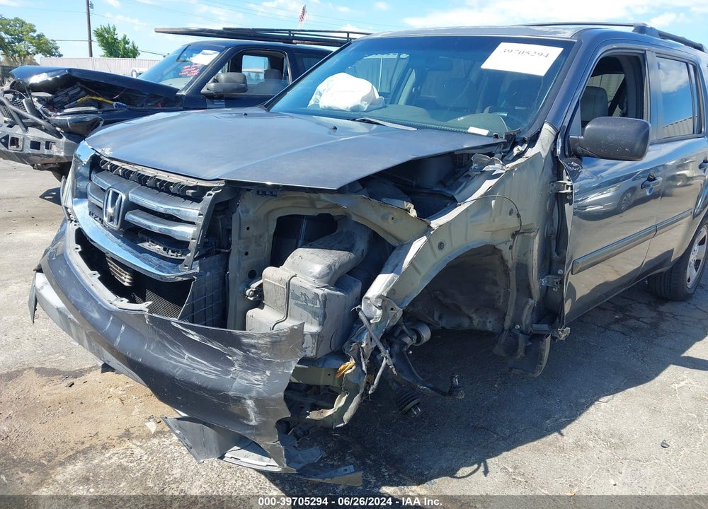 2013 HONDA PILOT LX VIN: 5FNYF4H28DB062168