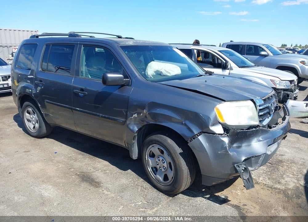 2013 HONDA PILOT LX VIN: 5FNYF4H28DB062168