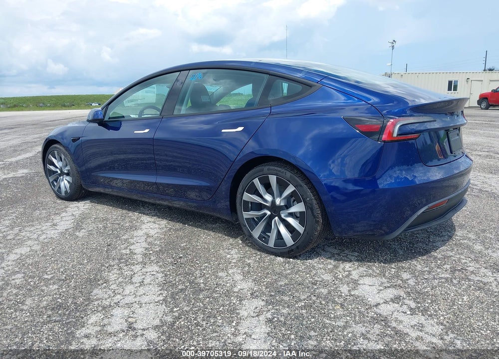 2024 TESLA MODEL 3 REAR-WHEEL DRIVE VIN: 5YJ3E1EA3RF750254