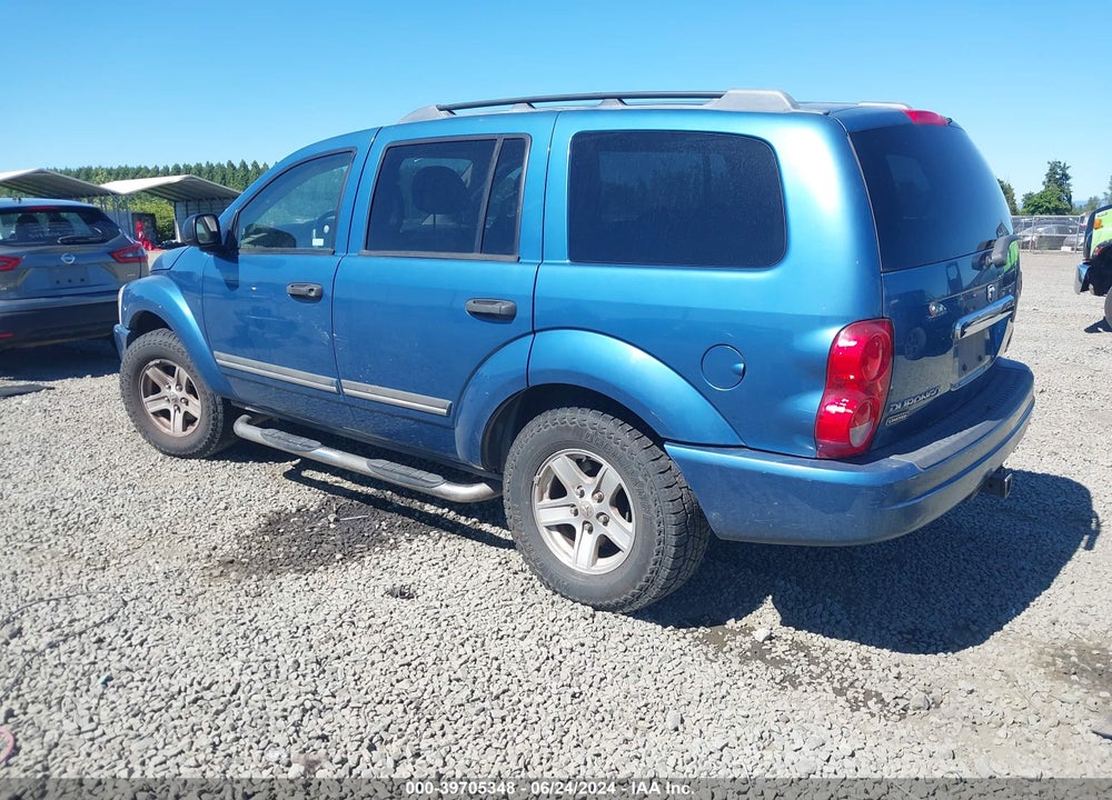 2005 DODGE DURANGO LIMITED VIN: 1D4HB58D65F535052