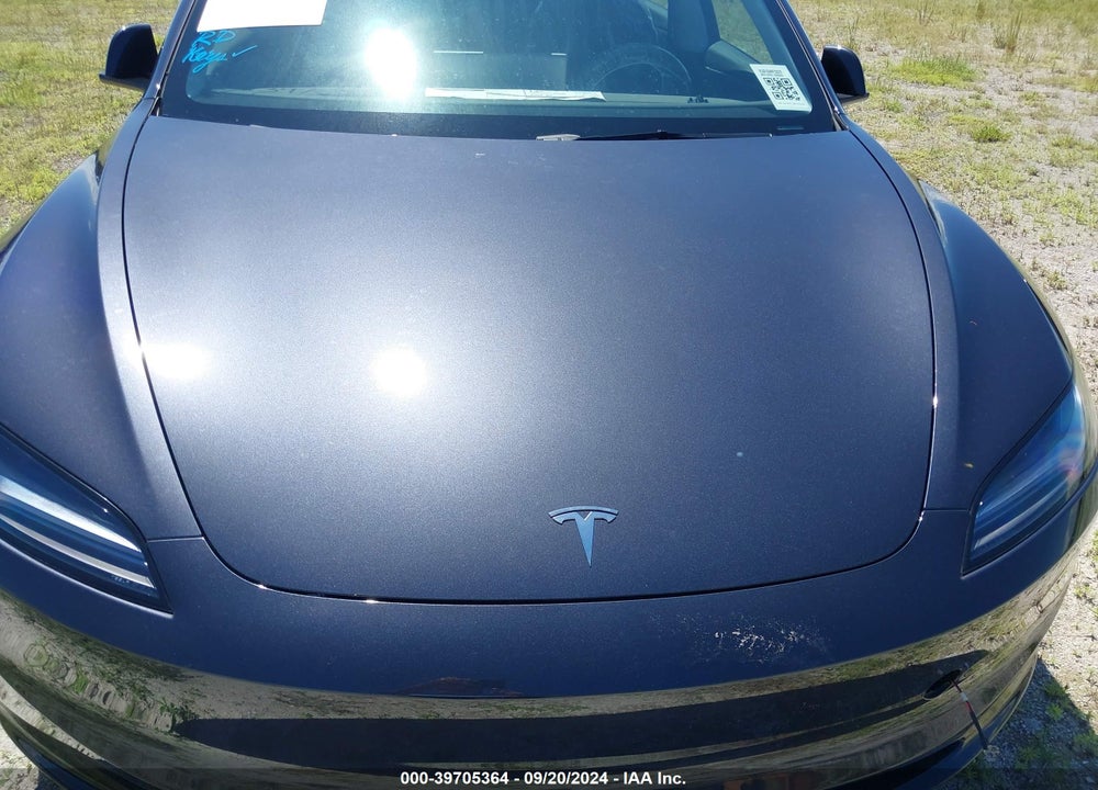 2024 TESLA MODEL 3 REAR-WHEEL DRIVE VIN: 5YJ3E1EA4RF752370
