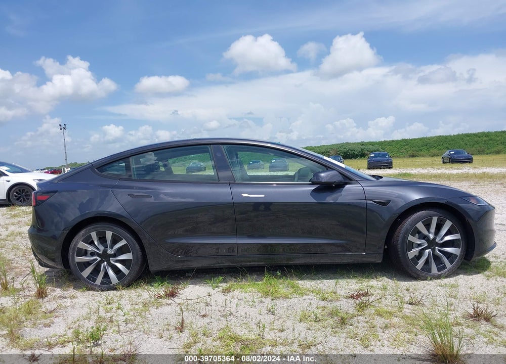 2024 TESLA MODEL 3 REAR-WHEEL DRIVE VIN: 5YJ3E1EA4RF752370