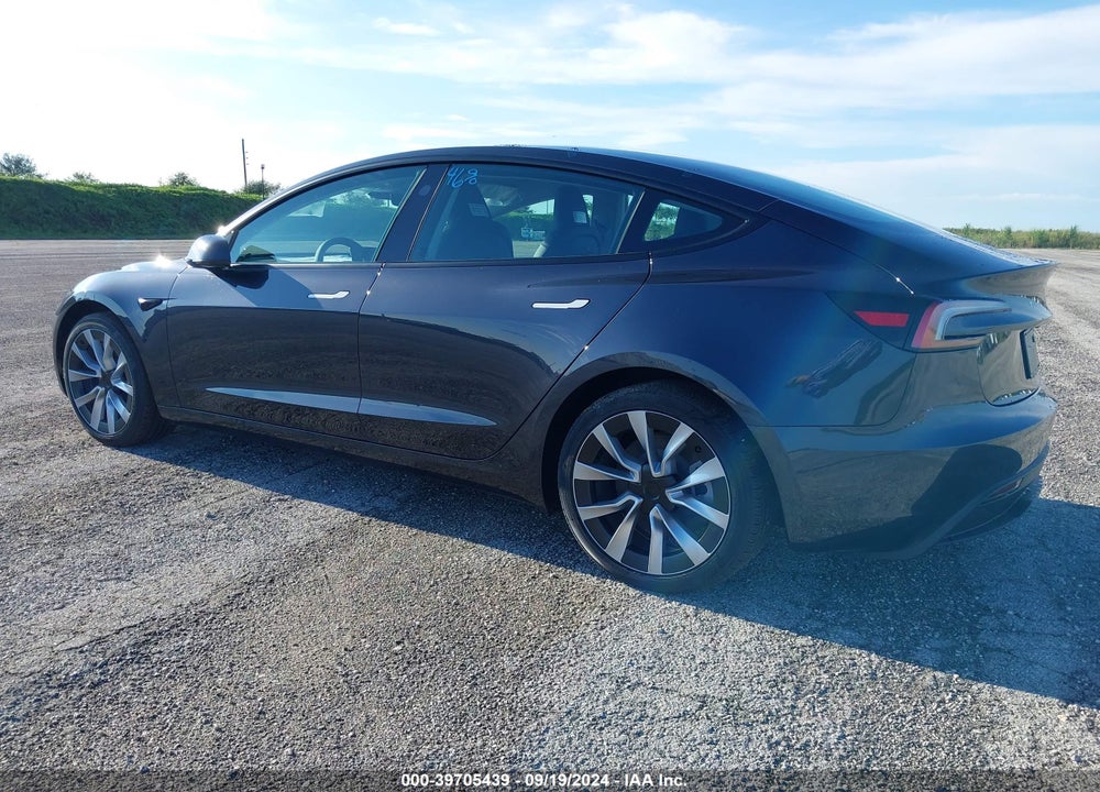 2024 TESLA MODEL 3 REAR-WHEEL DRIVE VIN: 5YJ3E1EA7RF752587