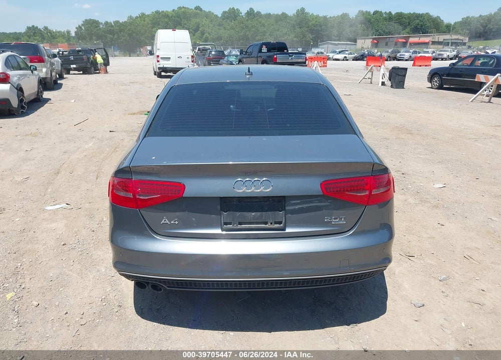 2014 AUDI A4 2.0T PREMIUM VIN: WAUHFAFL0EN017624