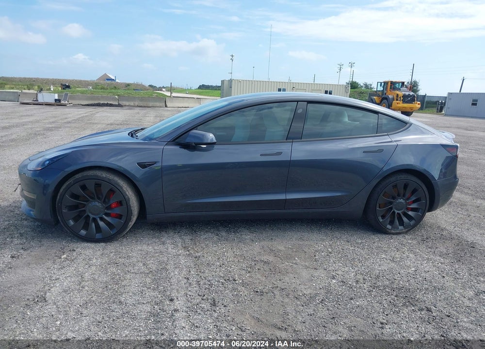 2022 TESLA MODEL 3 PERFORMANCE DUAL MOTOR ALL-WHEEL DRIVE VIN: 5YJ3E1EC6NF356808