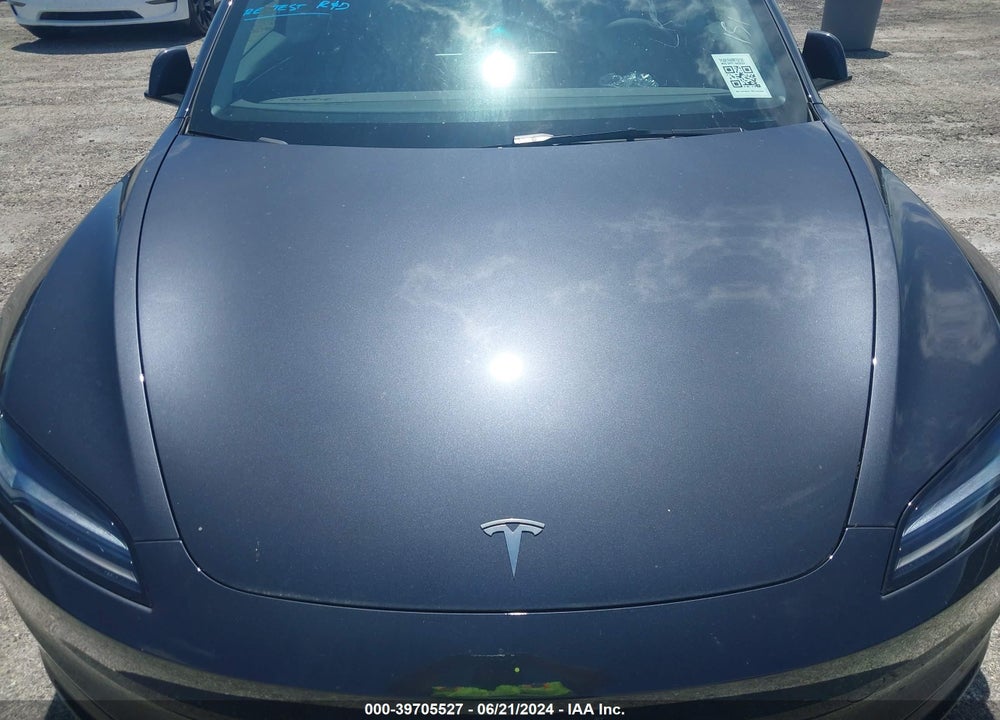 2024 TESLA MODEL 3 REAR-WHEEL DRIVE VIN: 5YJ3E1EAXRF752132