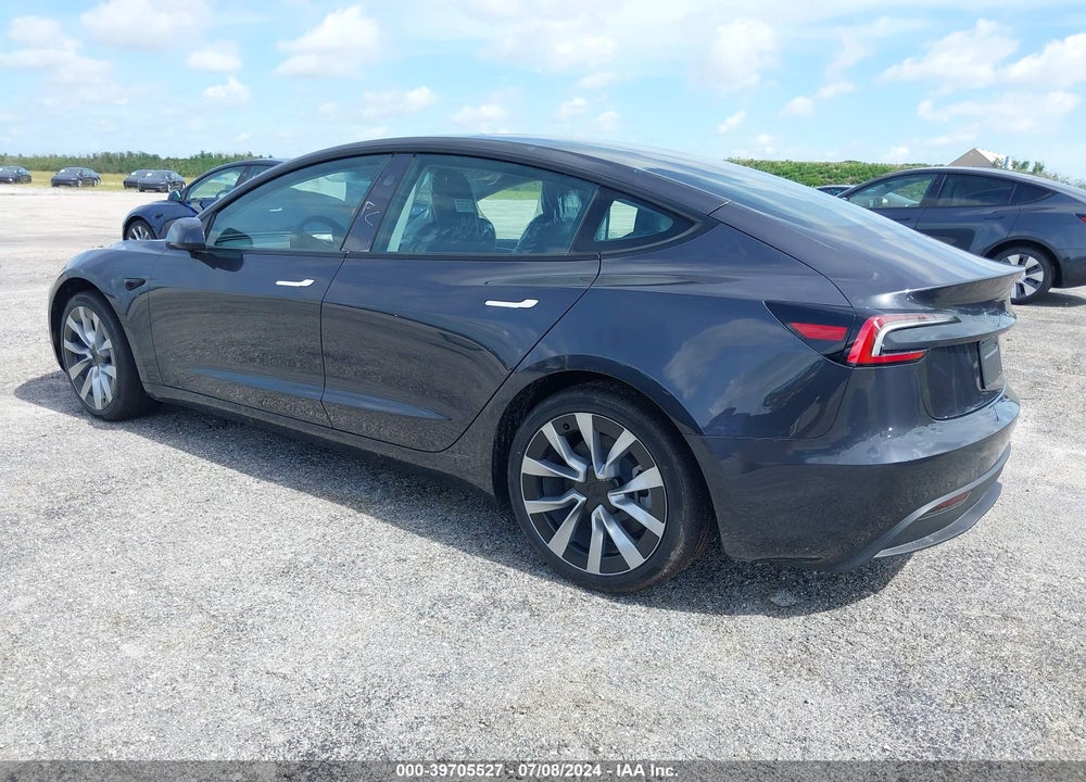 2024 TESLA MODEL 3 REAR-WHEEL DRIVE VIN: 5YJ3E1EAXRF752132