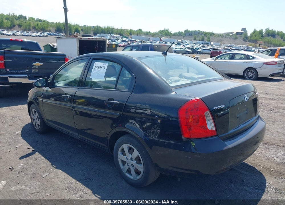 2008 HYUNDAI ACCENT GLS VIN: KMHCN46C28U221980