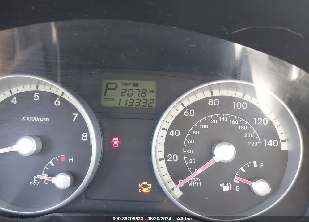 2008 HYUNDAI ACCENT GLS VIN: KMHCN46C28U221980