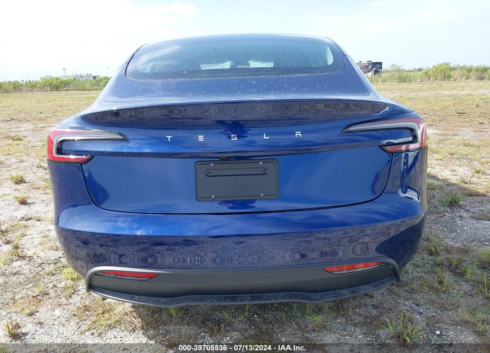2024 TESLA MODEL 3 REAR-WHEEL DRIVE VIN: 5YJ3E1EA9RF768015
