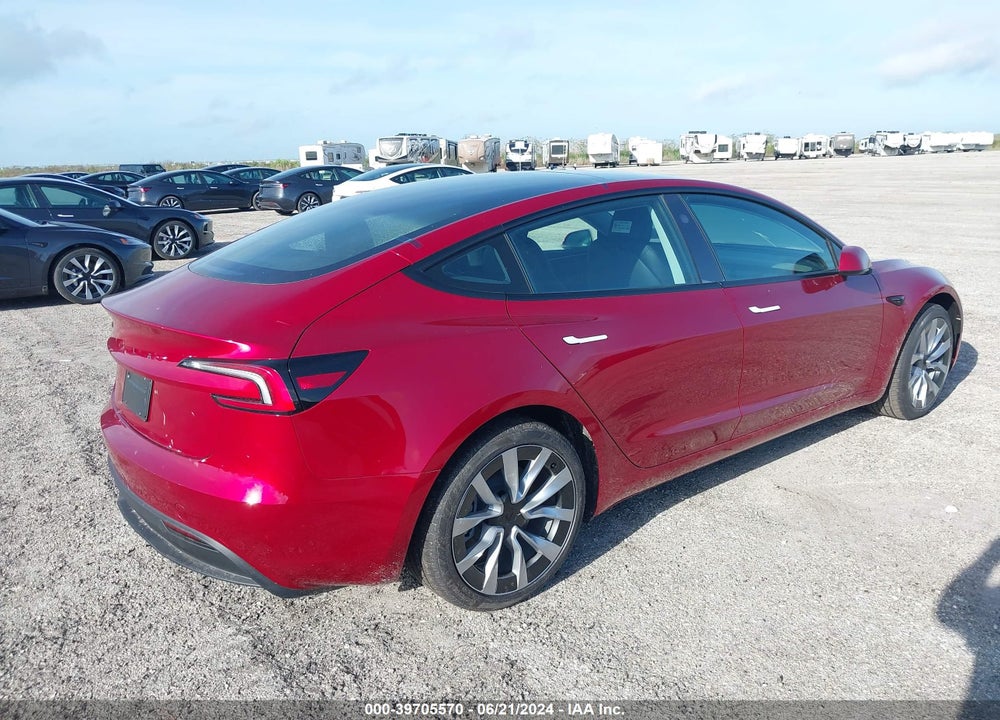 2024 TESLA MODEL 3 REAR-WHEEL DRIVE VIN: 5YJ3E1EA8RF752663