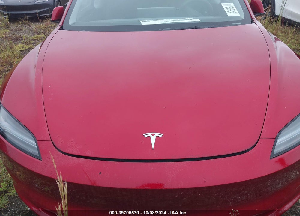2024 TESLA MODEL 3 REAR-WHEEL DRIVE VIN: 5YJ3E1EA8RF752663