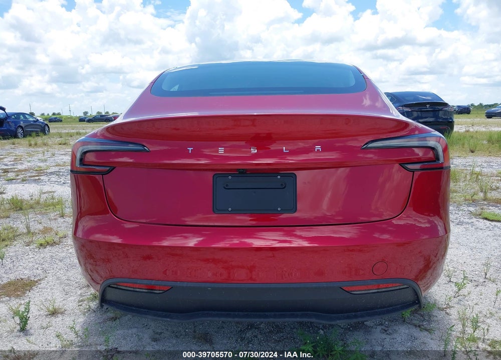 2024 TESLA MODEL 3 REAR-WHEEL DRIVE VIN: 5YJ3E1EA8RF752663