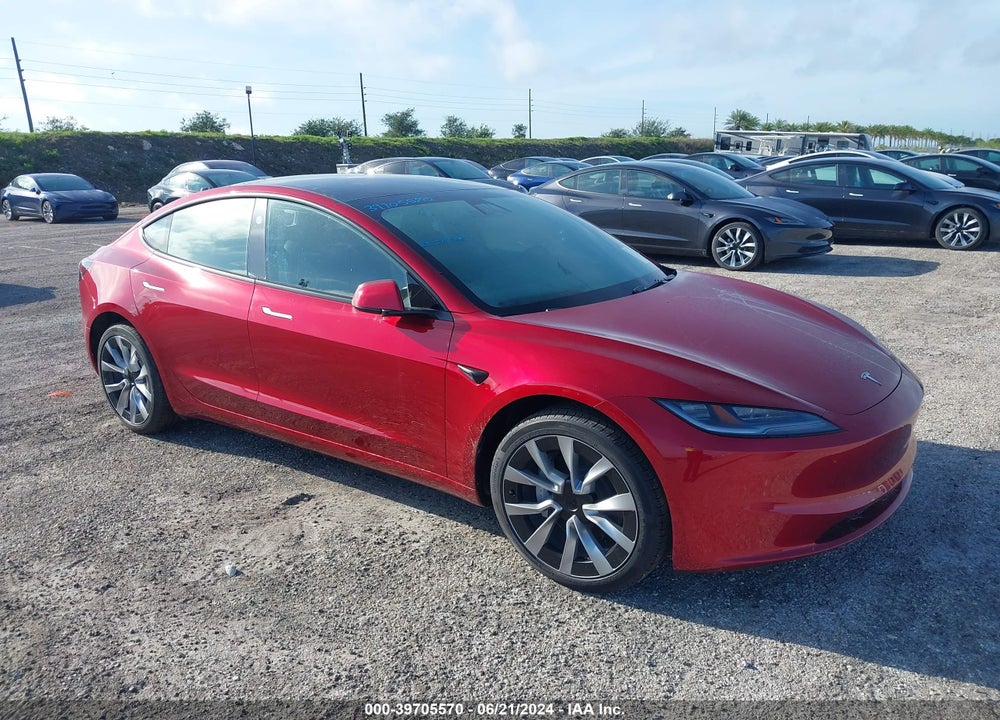 2024 TESLA MODEL 3 REAR-WHEEL DRIVE VIN: 5YJ3E1EA8RF752663