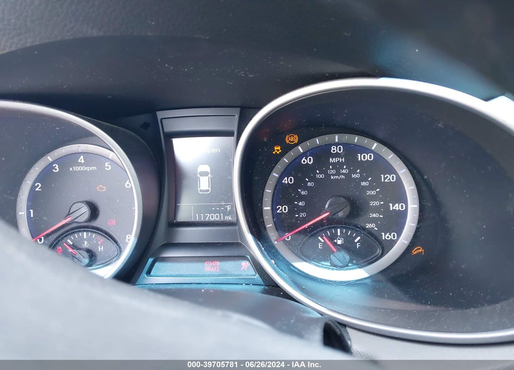 2014 HYUNDAI SANTA FE GLS VIN: KM8SM4HF6EU041855