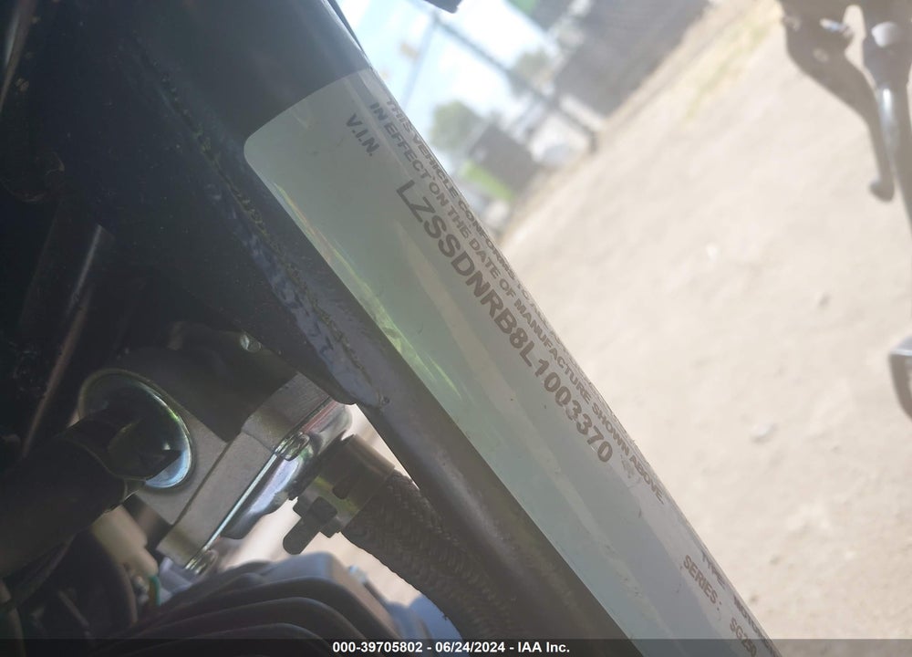2020 ZONGSHEN SG250 VIN: LZSSDNRB8L1003370