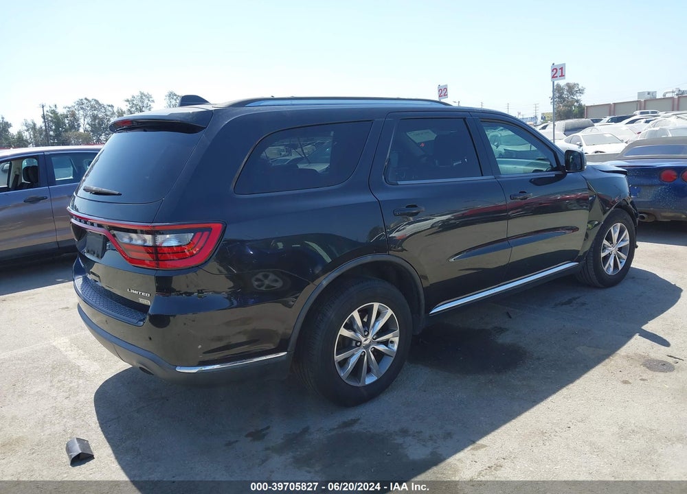 2014 DODGE DURANGO LIMITED VIN: 1C4RDHDG6EC590194