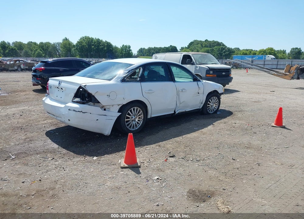2006 MERCURY MONTEGO PREMIER VIN: 1MEFM421X6G615326