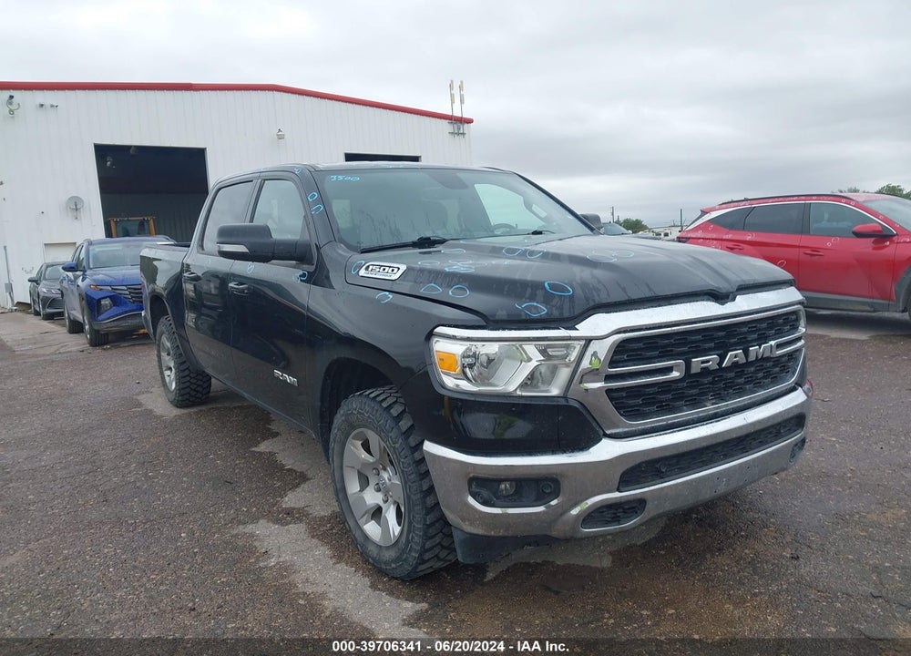 2022 RAM 1500 BIG HORN 4X4 5'7 BOX VIN: 1C6SRFFT3NN410196