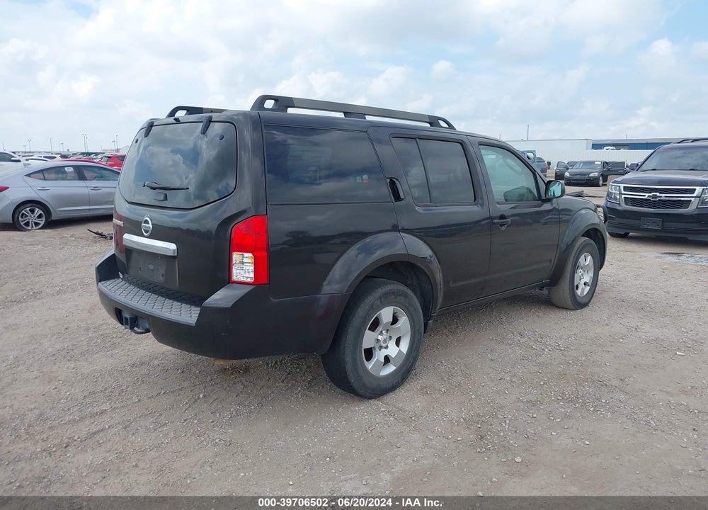 2011 NISSAN PATHFINDER S VIN: 5N1AR1NN9BC611100