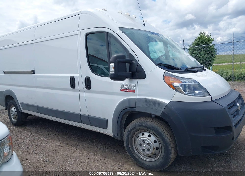 2018 RAM PROMASTER 2500 HIGH ROOF 159 WB VIN: 3C6TRVDGXJE104471