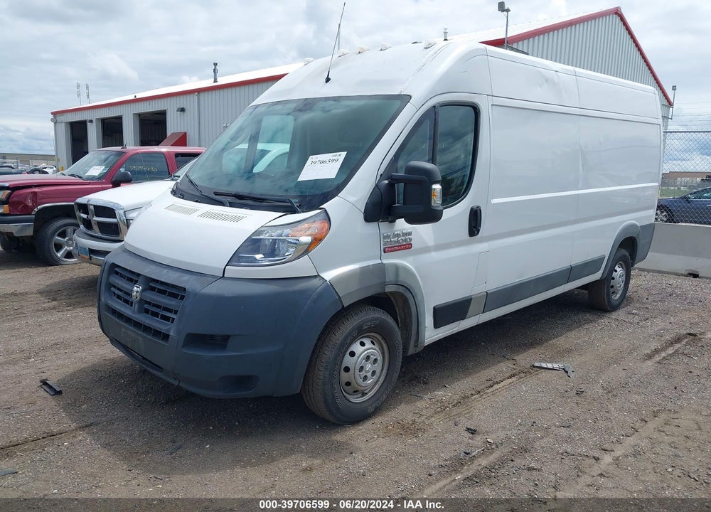 2018 RAM PROMASTER 2500 HIGH ROOF 159 WB VIN: 3C6TRVDGXJE104471