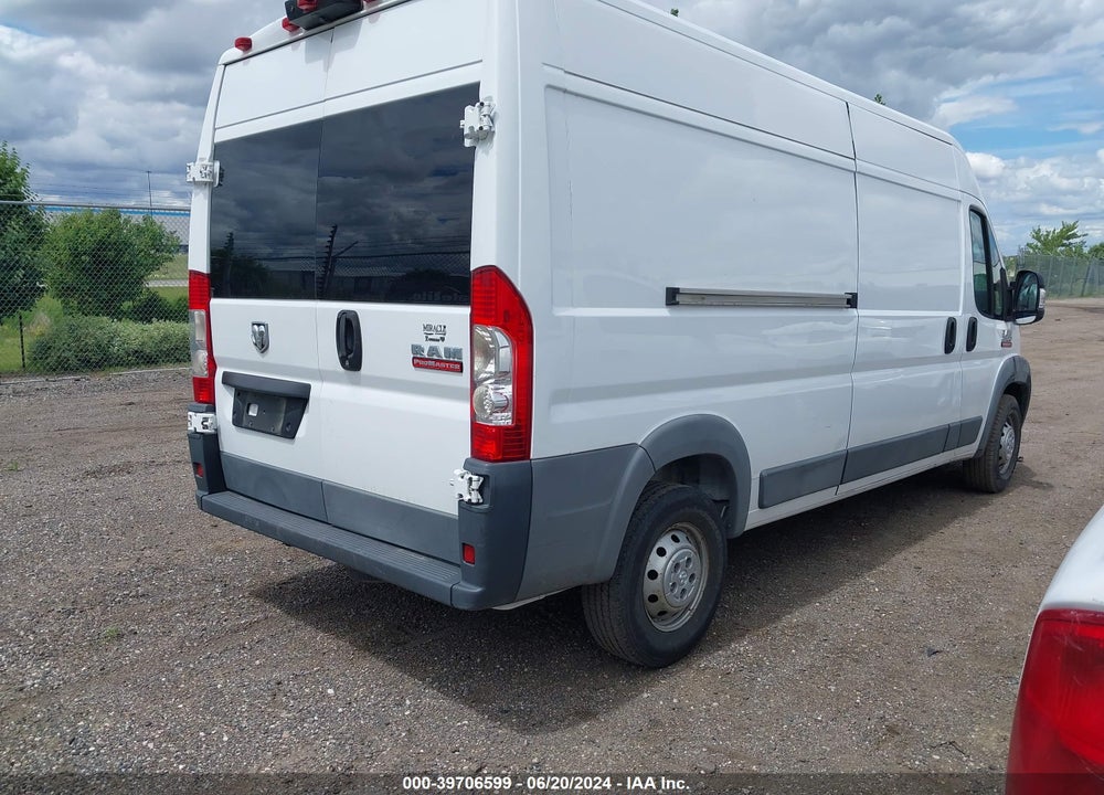 2018 RAM PROMASTER 2500 HIGH ROOF 159 WB VIN: 3C6TRVDGXJE104471