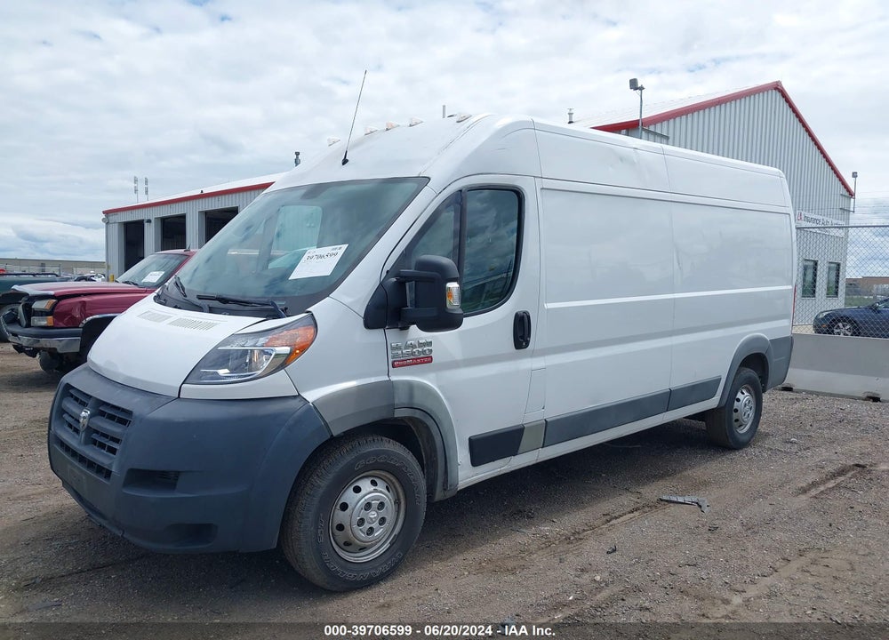 2018 RAM PROMASTER 2500 HIGH ROOF 159 WB VIN: 3C6TRVDGXJE104471
