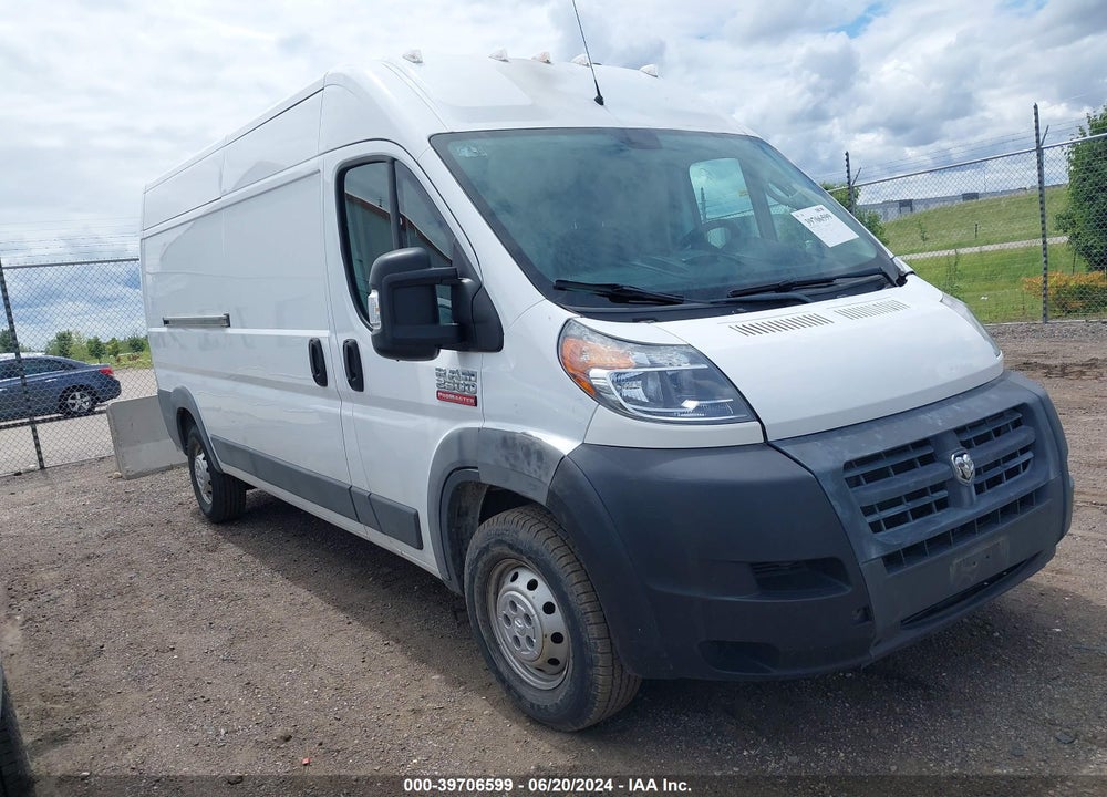 2018 RAM PROMASTER 2500 HIGH ROOF 159 WB VIN: 3C6TRVDGXJE104471