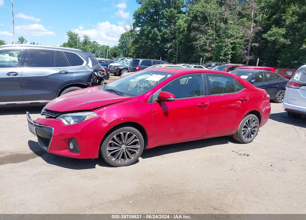 2014 TOYOTA COROLLA S PREMIUM VIN: 2T1BURHE9EC039619