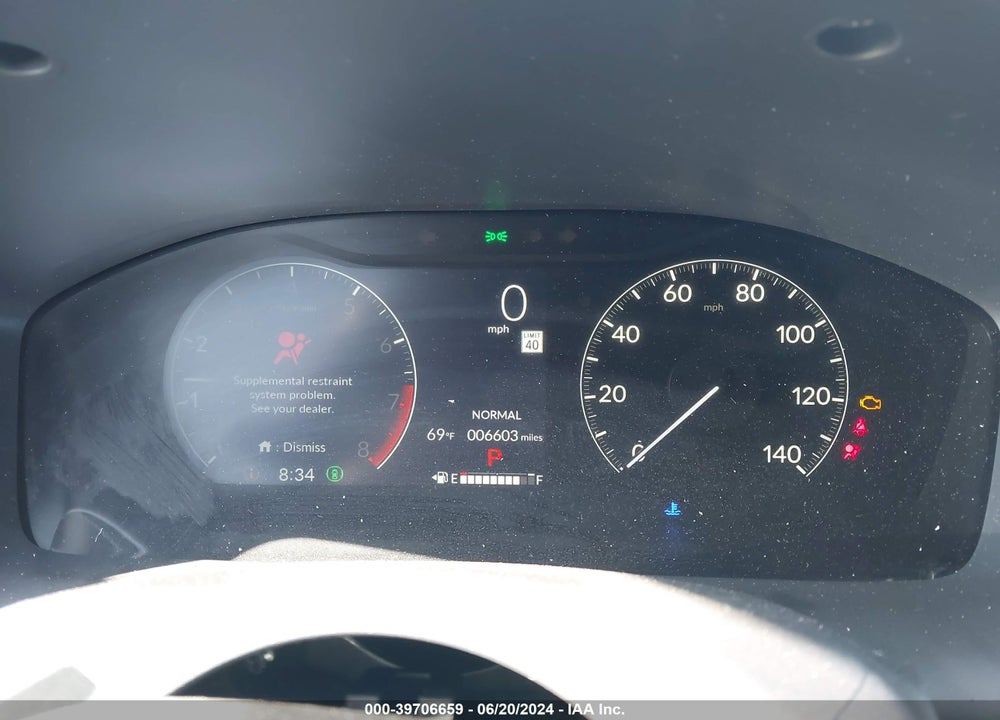2024 HONDA HR-V 2WD SPORT/2WD SPORT W/O BSI VIN: 3CZRZ1H53RM709884