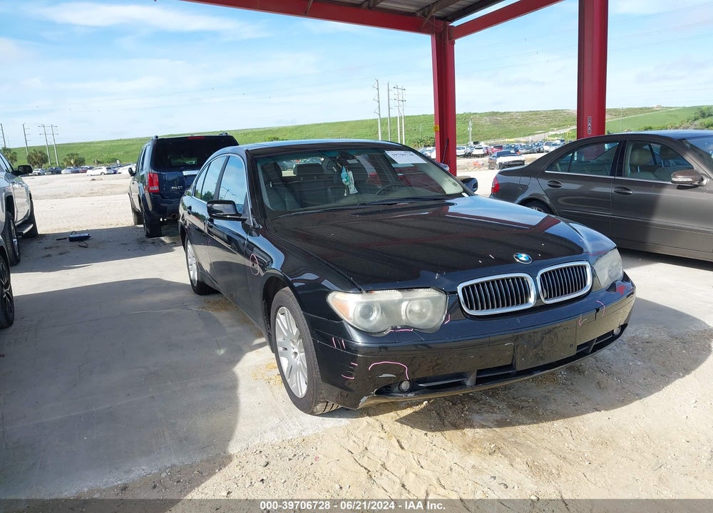 2002 BMW 745I VIN: WBAGL63482DP56224