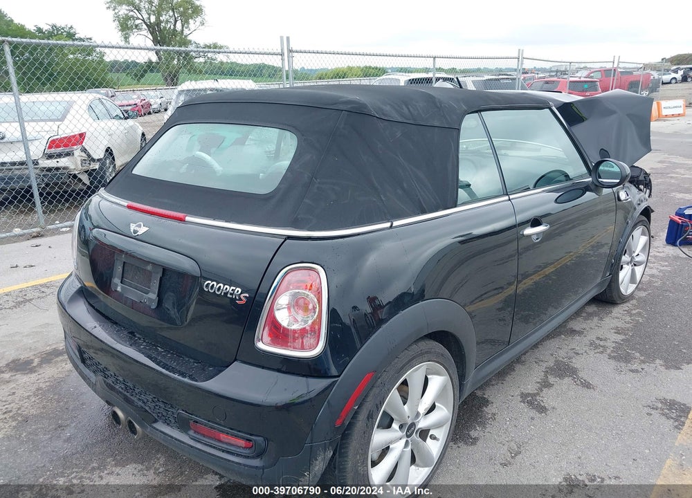 2014 MINI CONVERTIBLE COOPER S VIN: WMWZP3C54ET706127