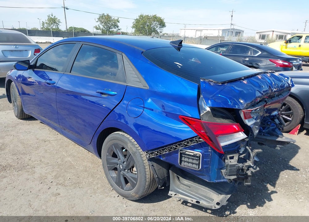2021 HYUNDAI ELANTRA SEL VIN: 5NPLM4AG6MH048728
