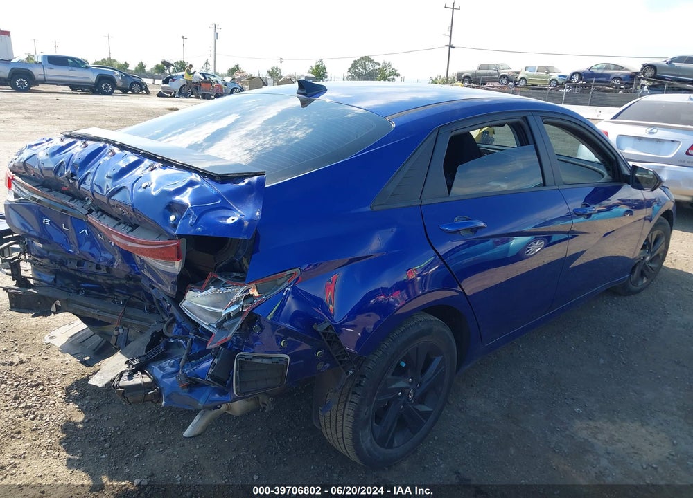 2021 HYUNDAI ELANTRA SEL VIN: 5NPLM4AG6MH048728