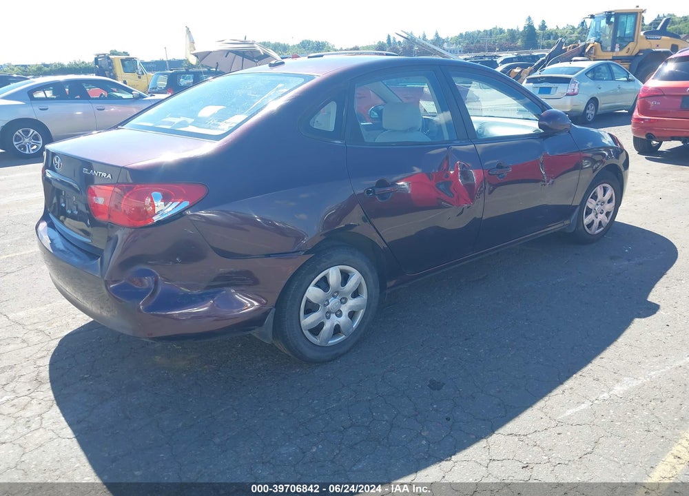 2008 HYUNDAI ELANTRA VIN: KMHDU46D18U381817