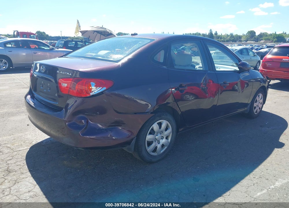 2008 HYUNDAI ELANTRA VIN: KMHDU46D18U381817